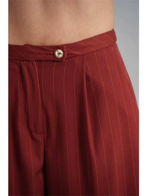 Pantalone con pinces Manuela Riva | PT39/904COGNAC